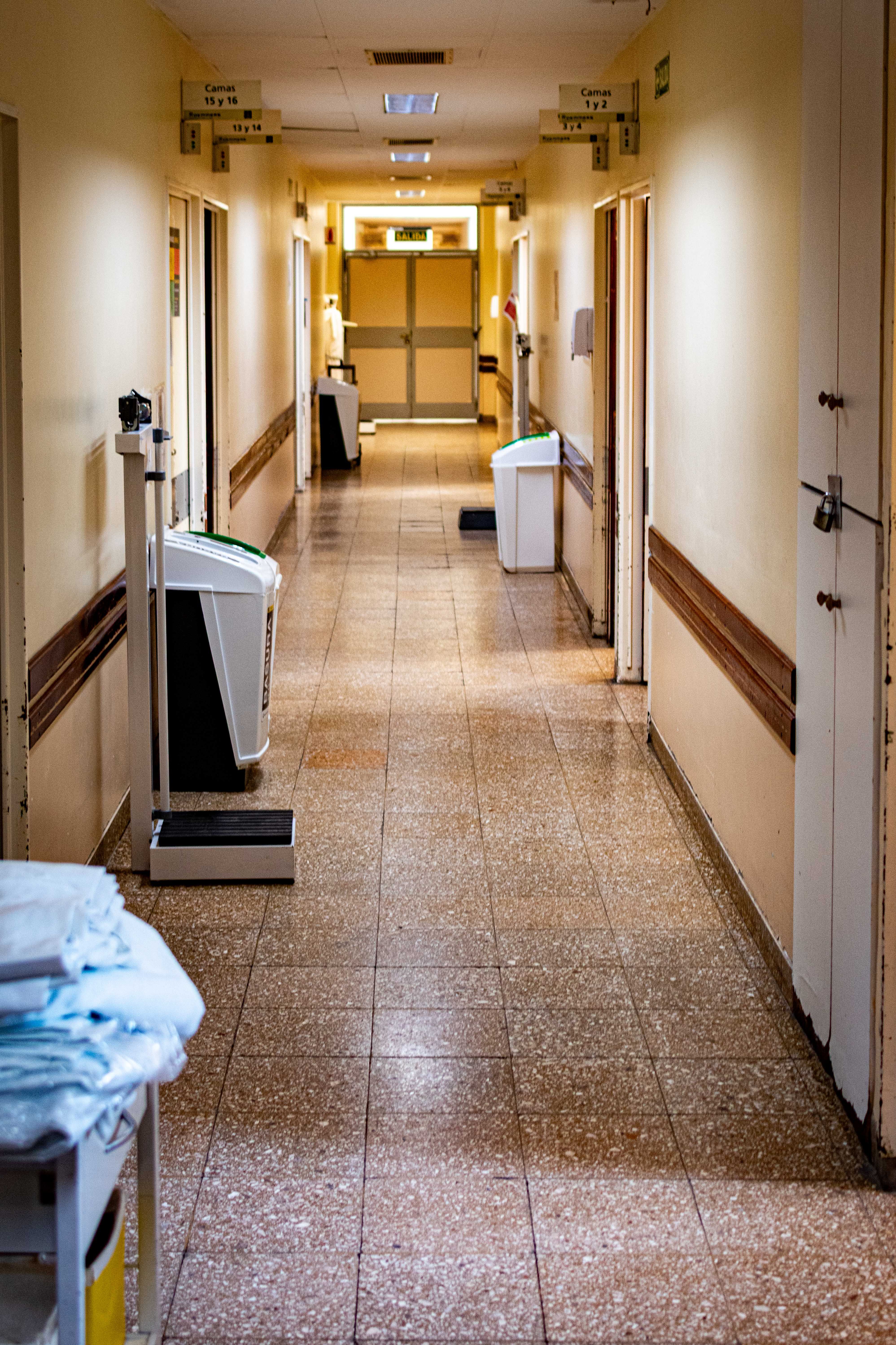 Hospital hallway background